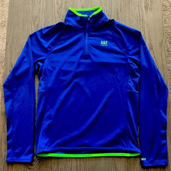 Abercrombie & Fitch- Men's Quarter Zip Windbreaker: - Picture 1 of 6
